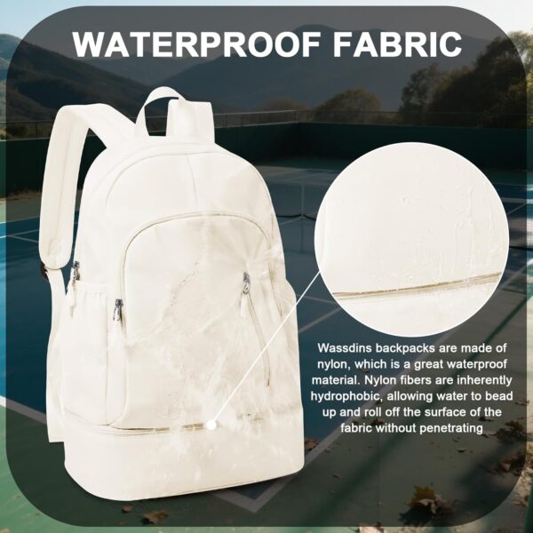Pickleball Backpack for Women Men, Gym Back Pack with Shoe Compartment Pickleball Bag Fits 2 Pickle Ball Paddles