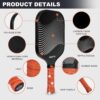 Carbon Fiber Pickleball Paddles Set,2 Pack with 2 Balls & Portable Bag - Lightweight Pickleball Paddles for Women & Men, Professional-Grade Pickleball Gifts for All Skill Levels