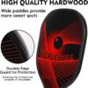 Aihoye Pickleball Paddles Set of 4, Wooden Rackets with Cushion Grip, Indoor & Outdoor, 4 Balls & 1 Carry Bag