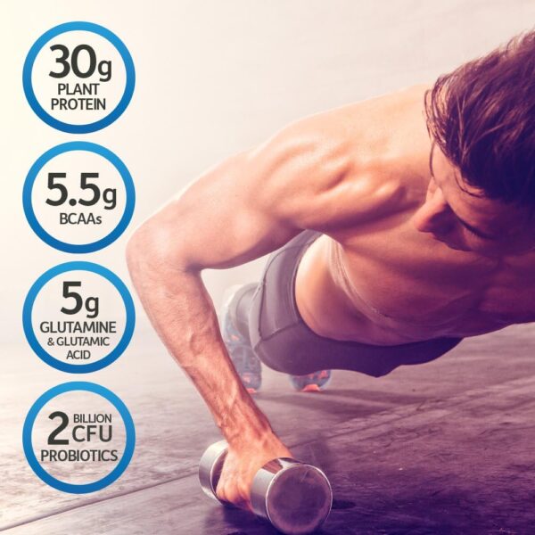 Organic Vegan Chocolate Protein Powder with Probiotics, BCAAs, 30g Plant Protein, NSF Certified, Gluten Free & Sport, Non GMO, Garden of Life Sport Protein Powder - 19 Servings