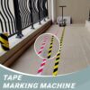 Pickleball Court Marking Kit for Concrete, Playing Field Line Striping Machines, Court Line Tape Machine, Basketball Court Line Kit for Concrete, Asphalt, Road Warning with Drawing Circle Kit