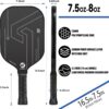 OXIKEN 10/13/16 mm Pickleball Paddles 2025 USAPA Approved T700 Carbon Fiber Pickle Paddle (CFS), High Grit & Spin, Honeycomb Core, 5.5” Elongated Handle, Anti Slip Sweat Absorbing Grip with Cover Case