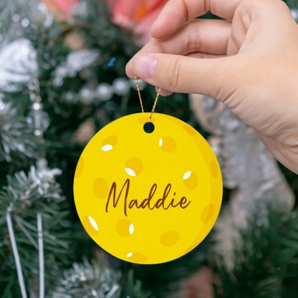 Pickleball Christmas Ornaments with Name, Personalized Pickleball Sports Christmas Ornament 2024, Custom Pickleball Player Gift Idea, Pickleball Lovers Ornament, Sport Xmas Ornament, Pickleball Decor