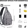G4Free Pickleball Backpack, Men's & Women's Adjustable Crossbody Sling Bag, Lightweight Paddle Bag