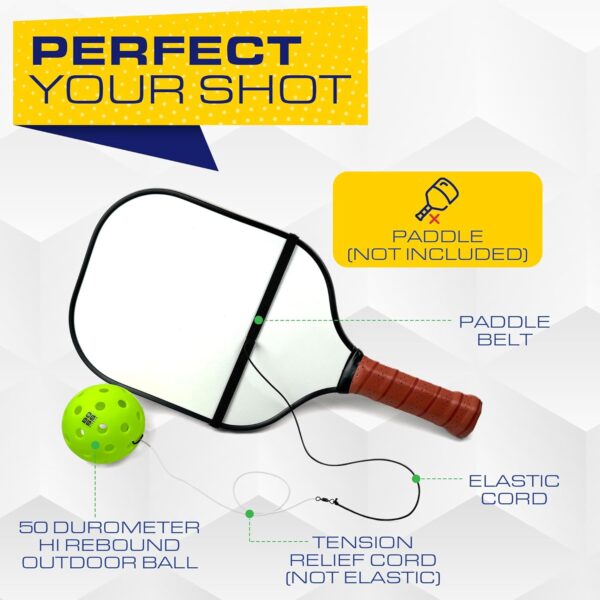 BOSS Pickleball Trainer Ball with String - Pickleball Rebounder for Dink Practice & Hand Eye Coordination