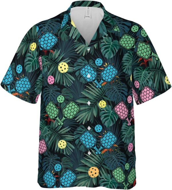 Pickleball Hawaiian Shirt, Pickleball Button Down Shirt Men, Funny Pickleball Shirts - Pickleball Shirt