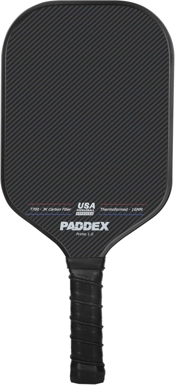 T700 Carbon Fiber Pickleball Paddle – 16mm Polypropylene Honeycomb Core, Thermoformed Foam Injected Walls, Teflon-Textured Surface for High Spin, USAPA Pending Approval, Includes Paddle Cover