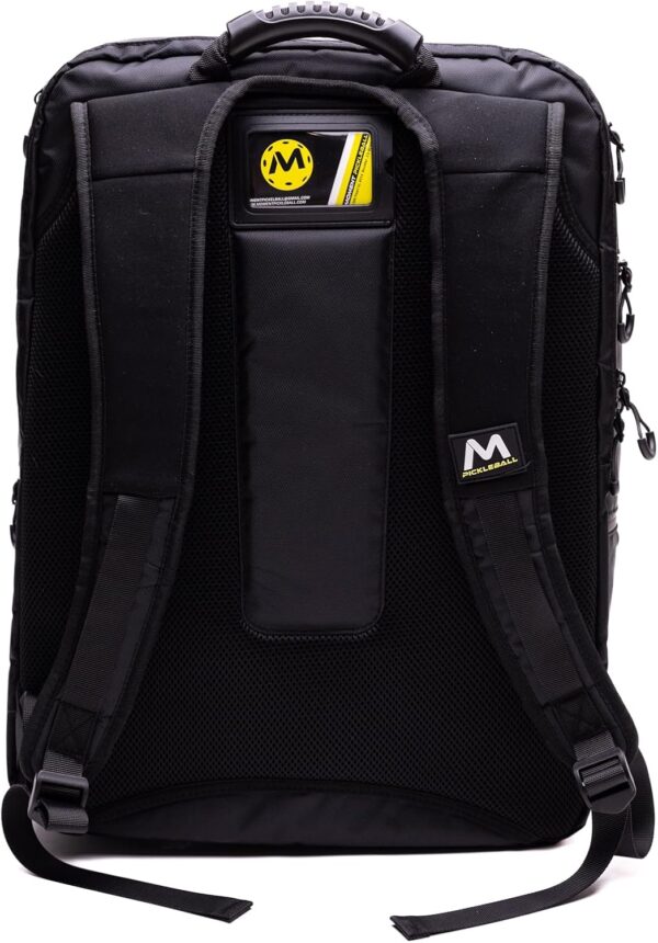 MOMENT MW-PRO Pickleball Bag | 2 Fence Hook Straps | 4 Pockets for Paddles, Balls, Shoes | Spacious Storage | Travel Ready