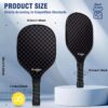 Pickleball Paddles Set of 2 or 4 with pickleballs and Bag |Rackets are Made to USAPA Standards |Carbon Fiber/3K Fibreglass/Wood| Pickleball Racket Set for Men, Women, Children.