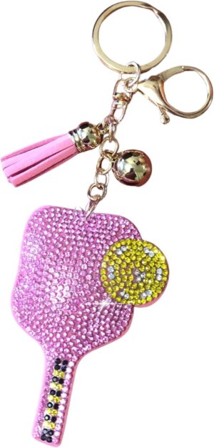 Popfizzy Rhinestone Keychain Accessories for Women, Car Keys Charms, Bling Keychain, Cute Purse Charms for Handbags