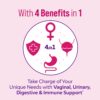Culturelle 4-in-1 Probiotics for Women, Daily Probiotic & Prebiotic Supplement to Support Vaginal Health, Digestive Health, Immune Health, Occasional Diarrhea, Gas & Bloating Relief, Non-GMO, 30 Count