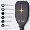 PIKKOFUN Pickleball Training Paddle Kit - Includes 10 Lead Bars & Overgrip for Customizable Weight - T700 Carbon Fiber Pickleball Trainer for Sweet Spot Practice - Extra Long Handle - 16mm Quiet Core