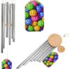 Pickleball Sports Lovers Wind Chimes for Outside with Relaxing Rich Sound, Memorial Wind Chimes Gifts for Mom,Great Gift for Your Own Patio, Porch, Garden, and Backyard