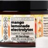 Santa Cruz Paleo Electrolyte Powder Mango Lemonade with Himalayan & Sea Salt, Magnesium, Potassium, Sugar-Free, 30 Servings