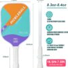 YC DGYCASI 16mm Pickleball Paddles Professional, USAPA Approved, T700 Carbon Fiber Pickleball Paddle Thermoformed, High Grit & Spin, 5.5” Elongated Handle, Handle Girth 4.25”, 8.3oz, with Cover Case