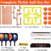Zdgao Pickleball Set with Net for Driveway, 22 FT Regulation Size Pickle Ball Net Set with Pickleballs, Court Markers and Carry Bag, Steady Metal Frame for Outdoor, Indoor Court