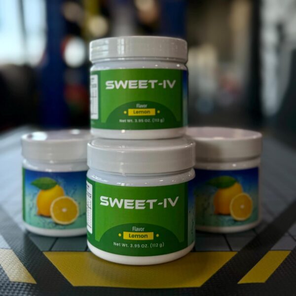 Sweet IV Electrolyte Powder – 3.9g Serving Flavored Drink Mix Magnesium, Copper – 40 Servings Magnesium Powder for Sports Enthusiasts, Athletes – Delicious and Refreshing (Lemon)