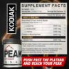 Creatine 3G Peak Post Workout Recovery Powder - 5G BCAA 2:1:1 - Glutamine 2G - Creatine Monohydrate Muscle and Strength Building Supplement - 30 Servings - Tropical Mango