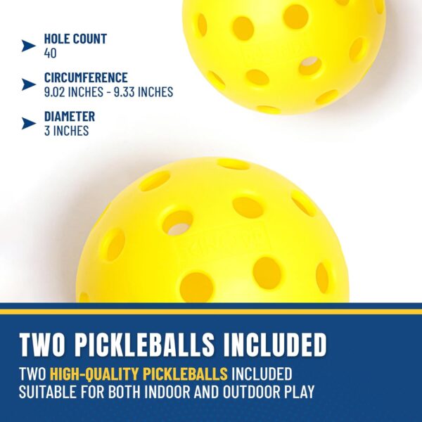 Ultimate Youth Pickleball Set with Net, Paddles, and Balls - Start Playing Pickleball Today with This Complete Junior Kit for Boys and Girls Ages 5 to 12
