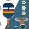 Picklebal Paddle Set of 2 Pickleball Paddles and 2 Balls Association Approved Rackets Honeycomb Core, Fiberglass Exterior, Comfort Grip Premium & Lightweight