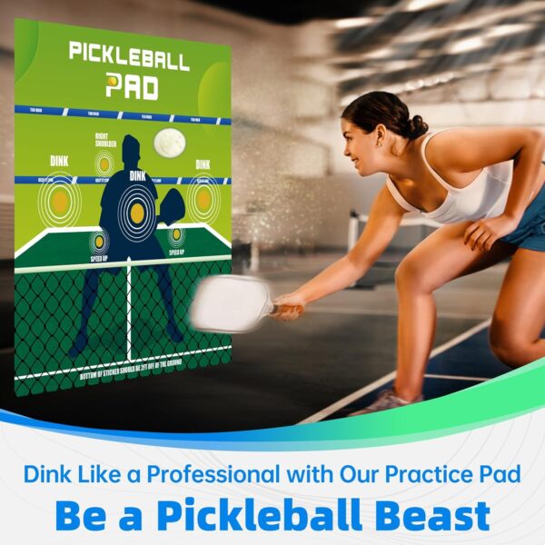 Dink Master Pickleball Practice Board with 2 Packs Squeegee for Vinyl - Convenient Rebounder Training Aid - Practice Dinks and Improve Pickleball Gaming Ability