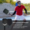 Pickleball Paddles Pickleball Rackets T700 Carbon Fiber Frosted Textured Surface 16mm Core for Beginners to Advanced Players Portable Bag USAPA Compliant Pickle Ball Paddle