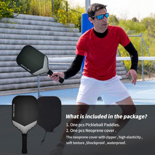 Pickleball Paddles Pickleball Rackets T700 Carbon Fiber Frosted Textured Surface 16mm Core for Beginners to Advanced Players Portable Bag USAPA Compliant Pickle Ball Paddle