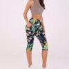 ODODOS Women's High Waisted Yoga Capris with Pockets, Tummy Control Non See Through Workout Athletic Running Capri Leggings
