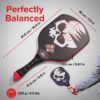 Peacemaker Pickleball Paddle – USAPA Approved, T700 Carbon Fiber, Patented Slopehandle, Honeycomb Core, Friction Paint, Edgeless Design, Thermoformed, Deluxe Carry Case