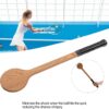 Wooden Tennis Sweet Point Trainer, Tennis Pointer Racket Spoon Training Aid Accessory for Swing Practice with Storage Bag