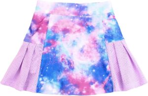 JESKIDS Girls' Tennis Golf Skirts with Shorts Pickleball Athletic Pleated Skort 6~13T