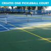 Pickleball Court Marking Kit | Pre-Measured Court Lines for Outdoor/Indoor Portable Pickleball Court | Tape Court Flooring | One Time Use
