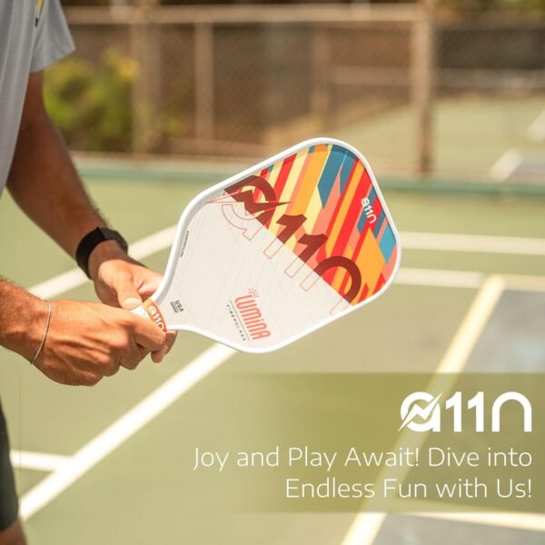 A11N Pickleball Paddles Set of 2 Fiberglass Surface Rackets with 4 Pickleball Balls and Pickleball Bag for Beginners - USAPA Approved