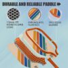 Pickleball Paddles Set of 2 | 4 Pickleball Rackets,USAPA Approved Pickleball Set of 2 | 4 Pickle Ball Paddles,Fiberglass Surface & 13 mm PP Honeycomb Core,4 Indoor & Outdoor Balls,1 Bag