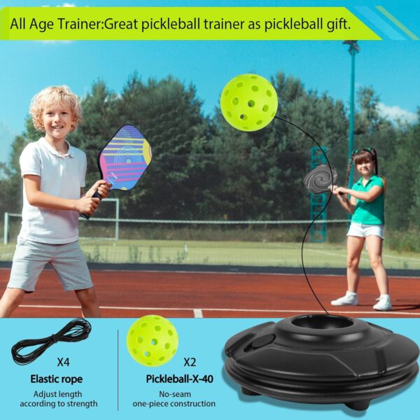 FK Match Buddy Pickleball Trainer with String Sportastic Pickleball Practice Rebounder Accessories Training Aids and Equipment Indoor Hitting Trainer Machine Outdoor