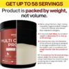 Wholesome Wellness Multi Collagen Protein Powder Hydrolyzed (Type I II III V X) Grass-Fed All-in-One Super Bone Broth + Peptides - Premium Blend of Beef, Chicken, Wild Fish, Eggshell, 58 Servings