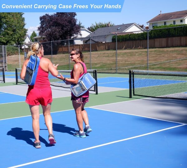 Pickleball Paddles Set of 2, Lightweight USAPA Approved Fiberglass Pickleball Set of 2 with Outdoor Pickleballs