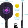 Pickleball Paddles, USAPA Standard Graphite Pickleball Paddles Set of 2, Lightweight Pickleball Set with 4 Pickleball Balls & 1 Portable Bag, Pickle Ball Paddle for Women Men