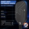 OXIKEN 10/13/16 mm Pickleball Paddles 2025 USAPA Approved T700 Carbon Fiber Pickle Paddle (CFS), High Grit & Spin, Honeycomb Core, 5.5” Elongated Handle, Anti Slip Sweat Absorbing Grip with Cover Case