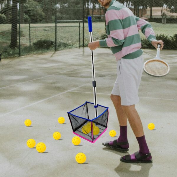 TNZMART Adjustable Pickleball Retriever Portable Pickle Balls Picker Multifunction Ball Collector for Picking and Storage
