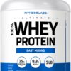 Fitness Labs Whey Protein Powder Unflavored | 5 lbs | 80 oz | Easy Mix Ultimate Supplement | Non-GMO, Gluten Free