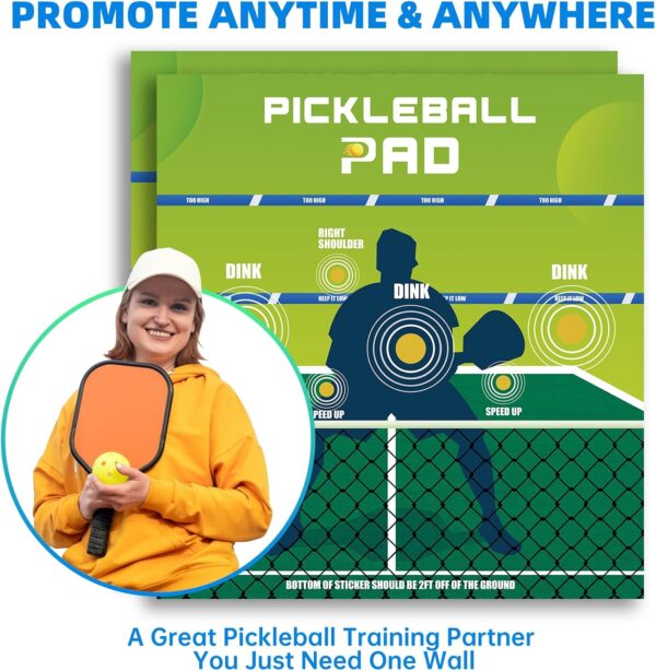 Dink Master Pickleball Practice Board with 2 Packs Squeegee for Vinyl - Convenient Rebounder Training Aid - Practice Dinks and Improve Pickleball Gaming Ability