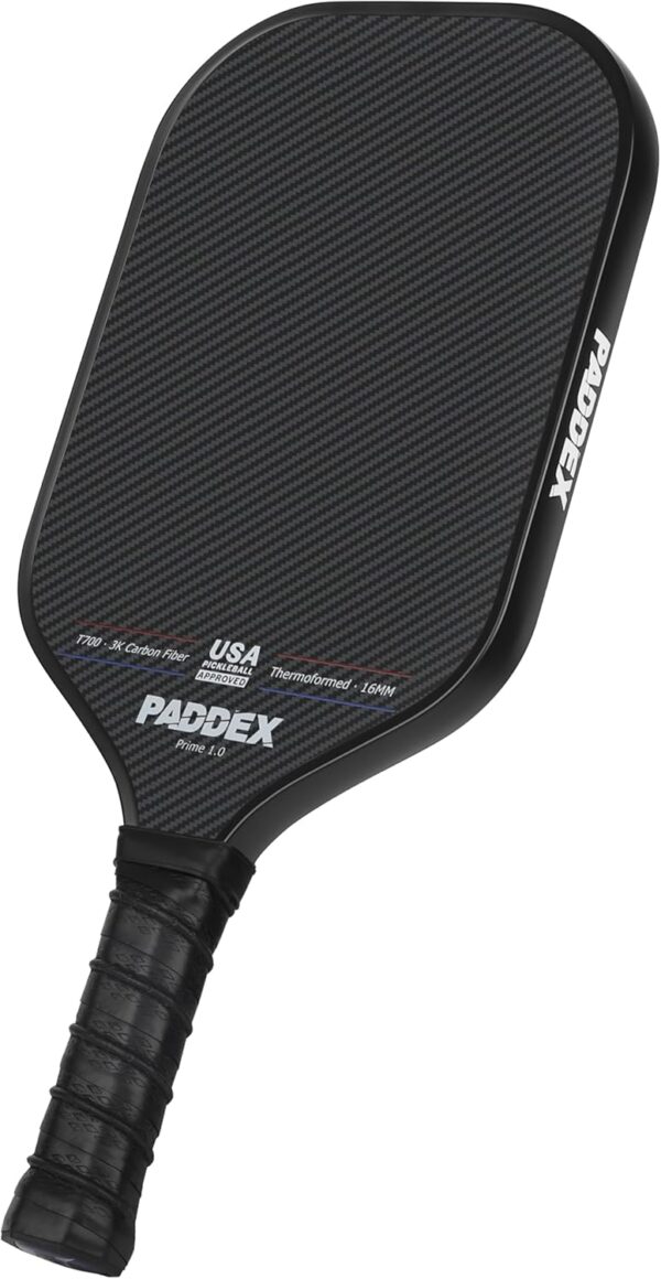 T700 Carbon Fiber Pickleball Paddle – 16mm Polypropylene Honeycomb Core, Thermoformed Foam Injected Walls, Teflon-Textured Surface for High Spin, USAPA Pending Approval, Includes Paddle Cover