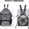WOLT Tennis Bag - Large Tennis Racket Backpack for Men & Women - Ventilated Shoe Compartment - Holds 2 Rackets