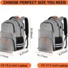 Ytonet Gym Backpack for Men Women, Gym Bags for Men Travel Laptop Backpack with USB Port, Water Resistant Sports Bag Fit 17.3 Inch Laptop, Travel, Workout, Grey