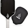 RAV PRO Pickleball Paddle - Ultimate HIGH END 16mm Japanese Toray T700 Raw Carbon Fiber CFS w/Excellent GRIT Roughness Texture, Aero Dynamic Curve, USAPA Approved, Non Slip Grip