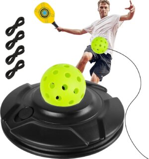 FK Match Buddy Pickleball Trainer with String Sportastic Pickleball Practice Rebounder Accessories Training Aids and Equipment Indoor Hitting Trainer Machine Outdoor