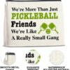 Pickleball Lover Gifts Makeup Bag Pickleball Gifts for Women Pickleball Lovers Cosmetic Bag We're More Than Just Pickleball Friends Zipper Makeup Pouch