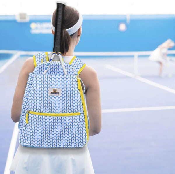 Tennis Racket Backpack for Women – Lightweight Tennis Bag Stores 2 Rackets, Balls, and Sports Gear – Backpack
