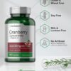 Horbäach Cranberry Concentrate Extract Pills + Vitamin C | 30,000mg | 120 Capsules | Triple Strength Ultimate Potency Formula | Non-GMO and Gluten Free Supplement